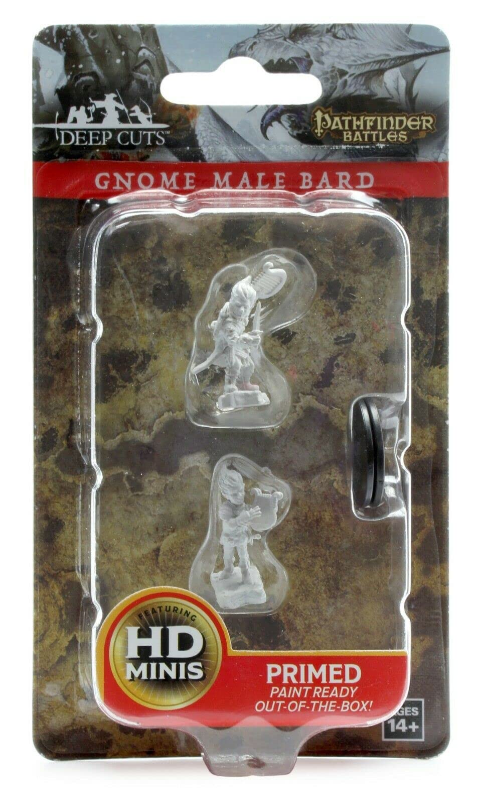 Pathfinder Battles Deep Cuts Unpainted Miniatures: Gnome Male Bard | Gamers Paradise