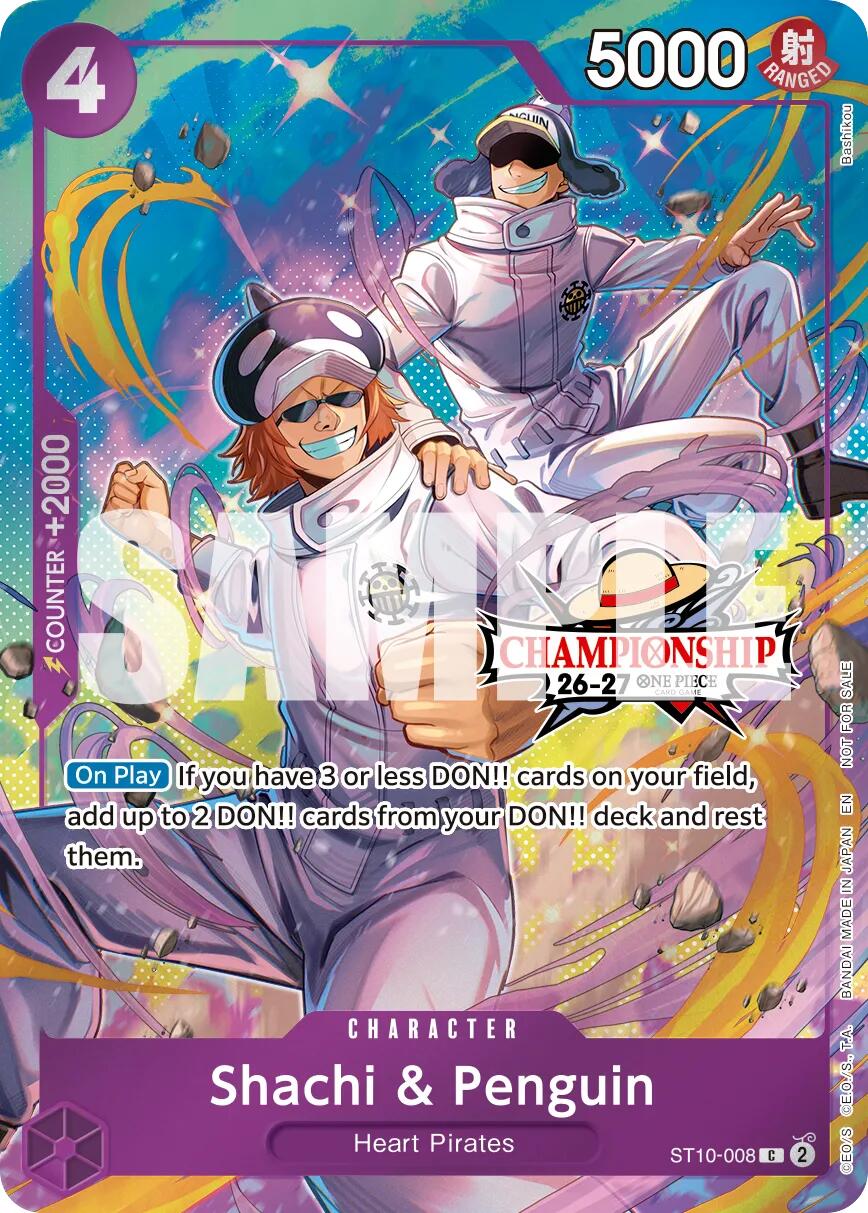 Shachi & Penguin (CS 26-27 Celebration Pack) [One Piece Promotion Cards] | Gamers Paradise