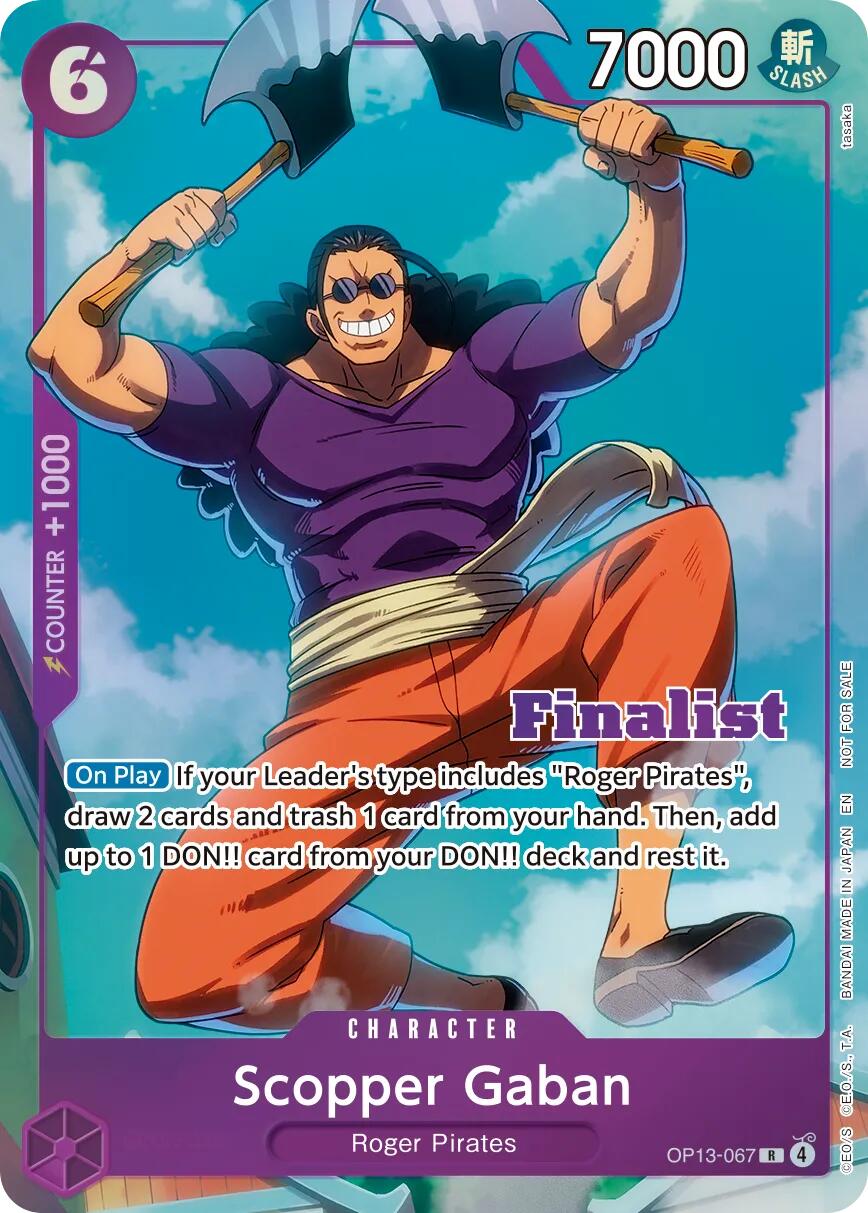Scopper Gaban (CS 26-27 Finalist Card Set Vol.1) [One Piece Promotion Cards] | Gamers Paradise
