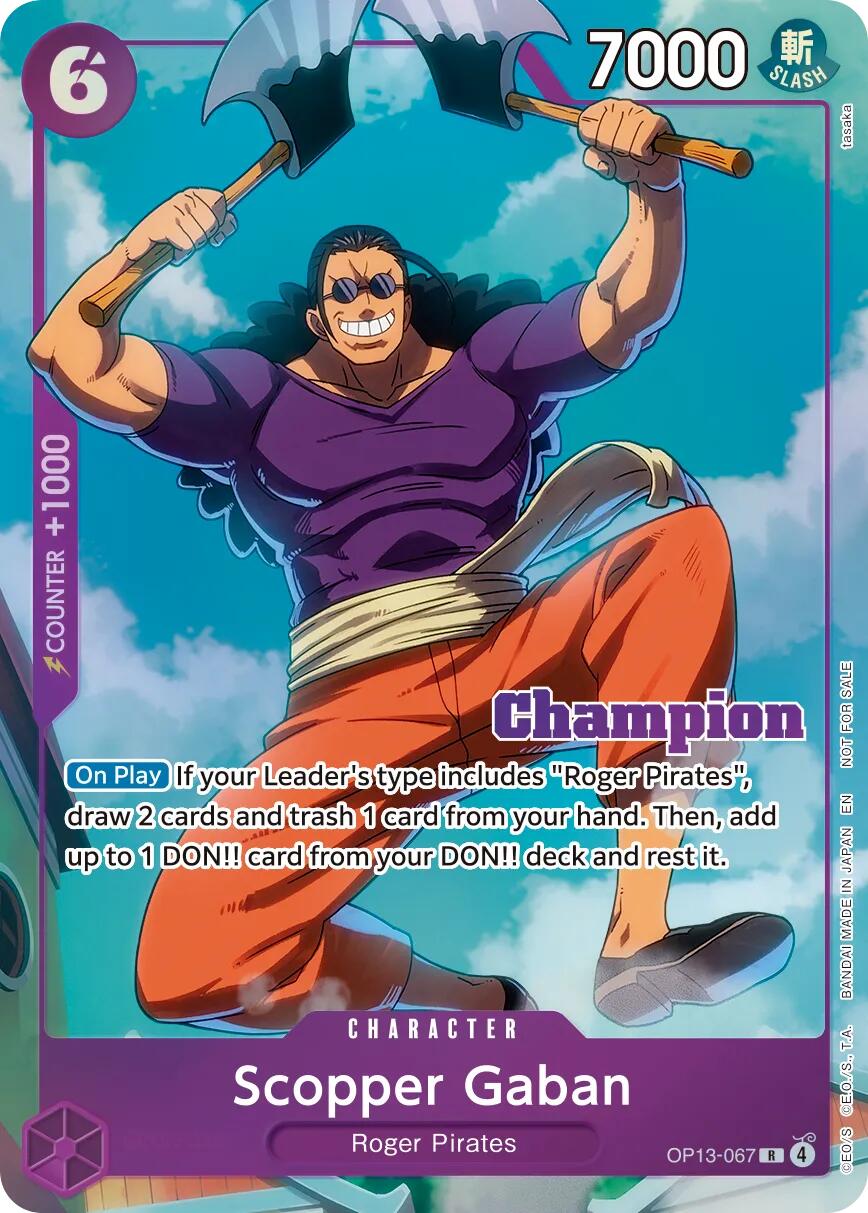 Scopper Gaban (CS 26-27 Winner Card Set Vol.1) [One Piece Promotion Cards] | Gamers Paradise