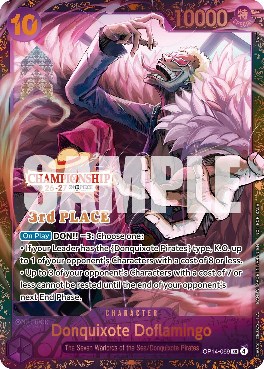 Donquixote Doflamingo (CS 26-27 3rd Place Trophy Card) [One Piece Promotion Cards] | Gamers Paradise