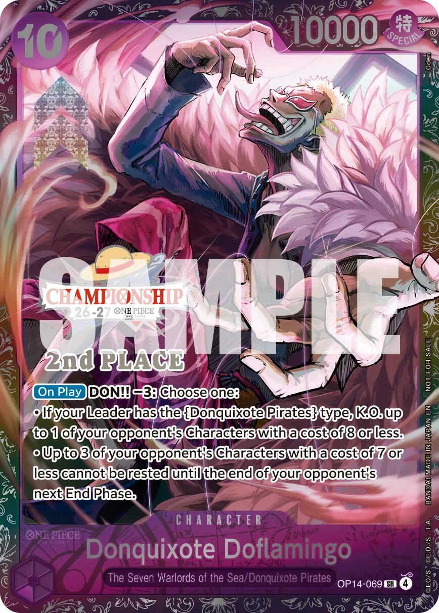 Donquixote Doflamingo (CS 26-27 2nd Place Trophy Card) [One Piece Promotion Cards] | Gamers Paradise
