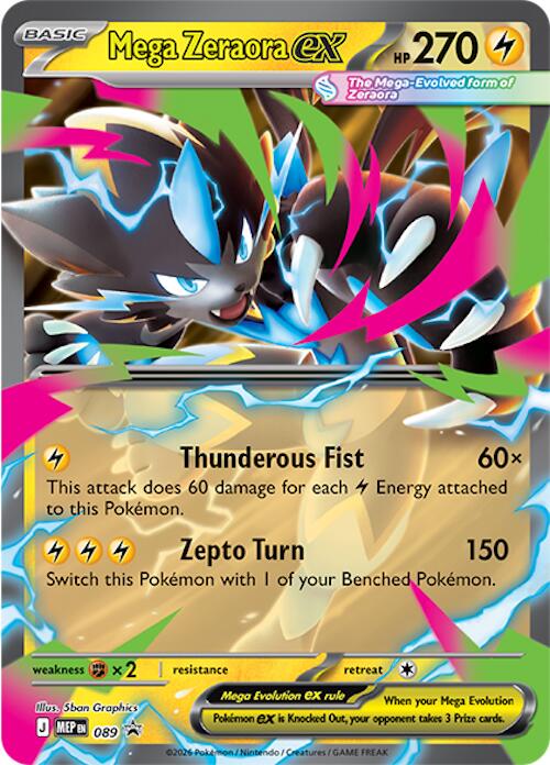 Mega Zeraora ex (089) [Mega Evolution Promo] | Gamers Paradise