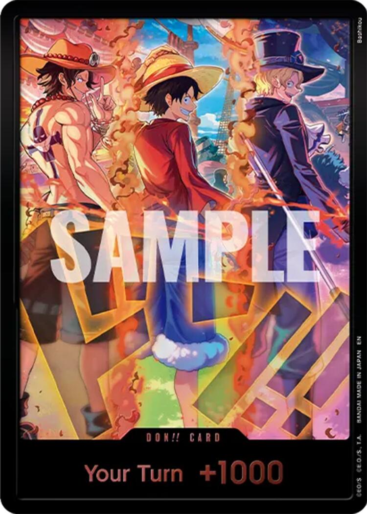DON!! Card (English Version 3rd Anniversary Set) (Ace, Luffy, Sabo) [One Piece Promotion Cards] | Gamers Paradise