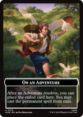 On an Adventure // Enduring Story Double Sided Token [The Hobbit Tokens] | Gamers Paradise