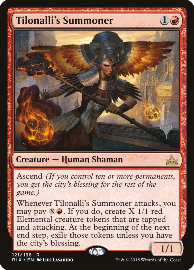 Tilonalli's Summoner (Promo Pack) [Rivals of Ixalan Promos] | Gamers Paradise