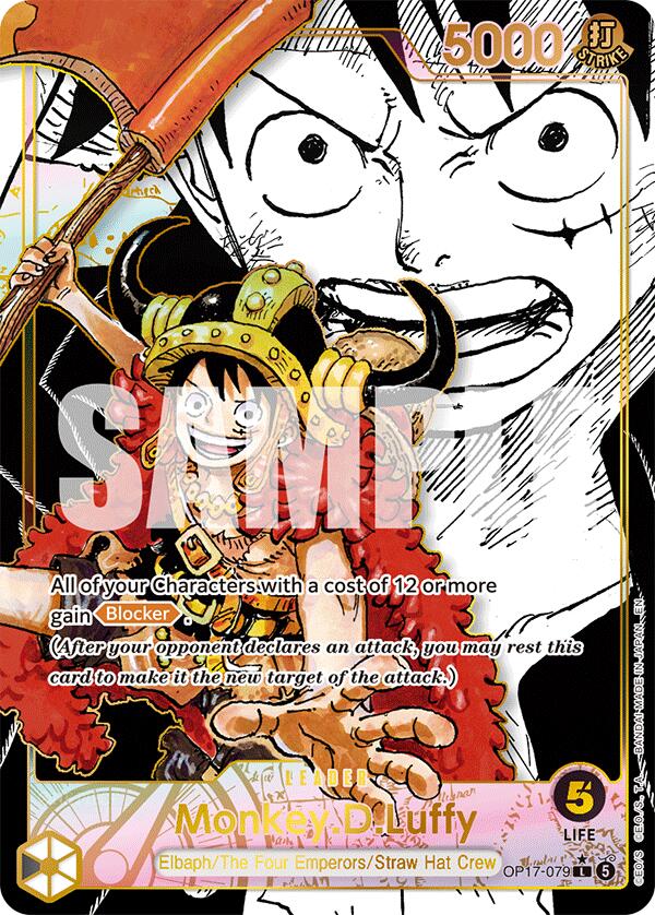 Monkey.D.Luffy (Super Leader Alternate Art) [The World's Strongest Warriors] | Gamers Paradise