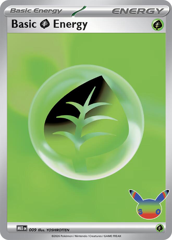 Basic Grass Energy (009) (30th Celebration) [Mega Evolution Energies] | Gamers Paradise