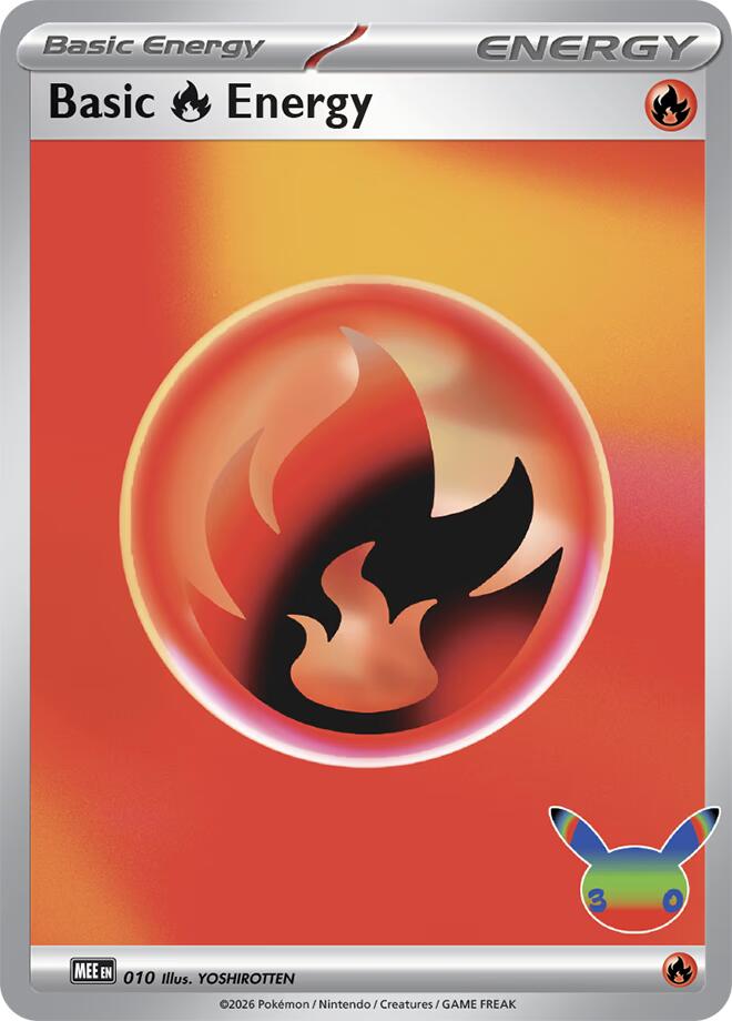 Basic Fire Energy (010) (30th Celebration) [Mega Evolution Energies] | Gamers Paradise