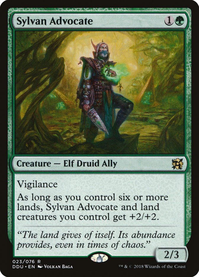 Sylvan Advocate [Duel Decks: Elves vs. Inventors] | Gamers Paradise