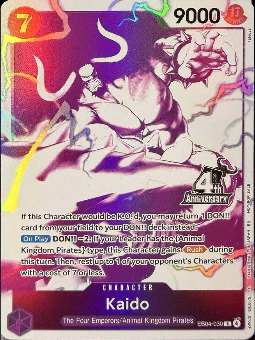 Kaido (4th Anniversary Treasure Campaign Pack) [One Piece Promotion Cards] | Gamers Paradise
