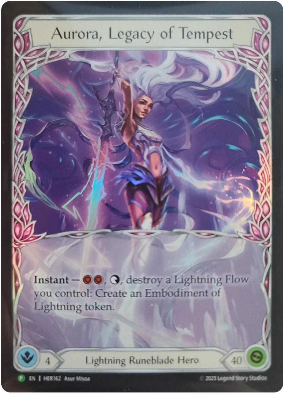 Aurora, Legacy of Tempest [HER162] (Promo)  Rainbow Foil | Gamers Paradise