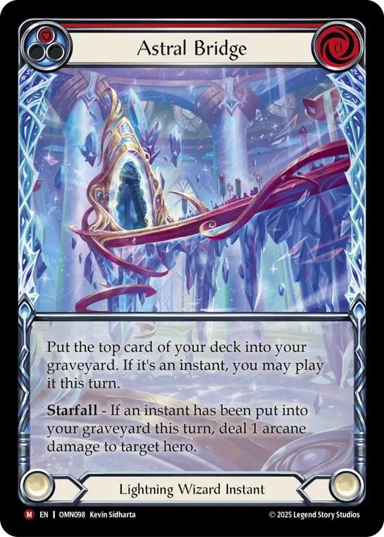 Astral Bridge (Red) (Extended Art) [OMN098] (Omens of the Third Age)  Cold Foil | Gamers Paradise