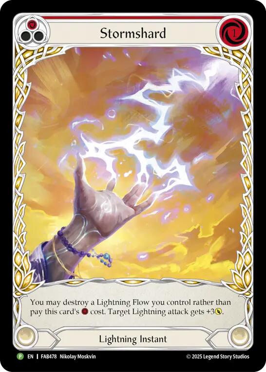 Stormshard (Red) [FAB478] (Promo)  Cold Foil | Gamers Paradise