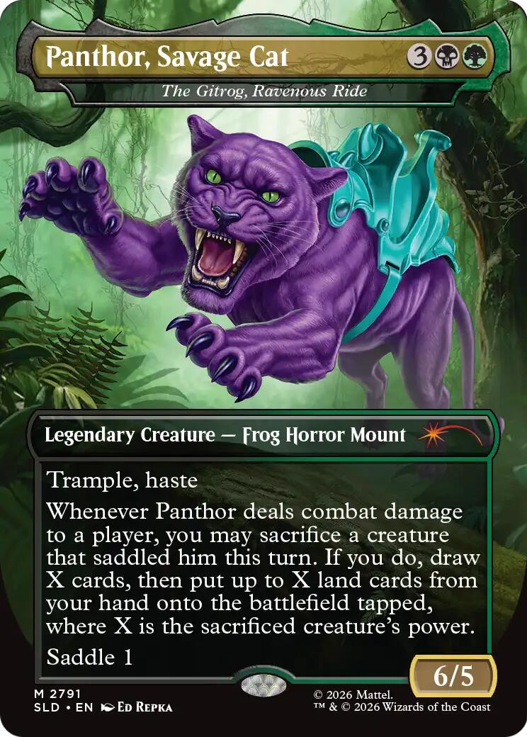 Panthor, Savage Cat - The Gitrog, Ravenous Ride [Secret Lair Drop Series] | Gamers Paradise