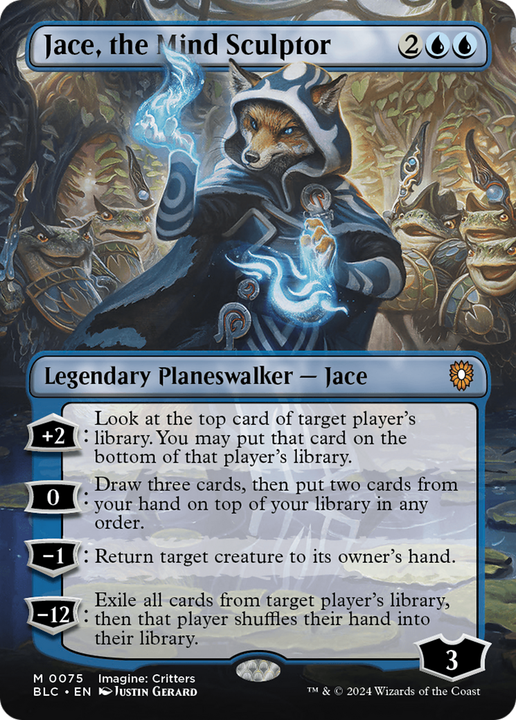 Jace, the Mind Sculptor (Borderless) [Bloomburrow Commander] | Gamers Paradise