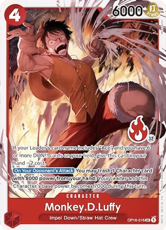 Monkey.D.Luffy (Ace Deck) [Set Sail Deck Set] | Gamers Paradise