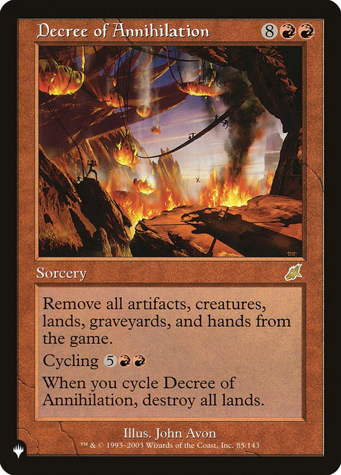 Decree of Annihilation [The List] | Gamers Paradise