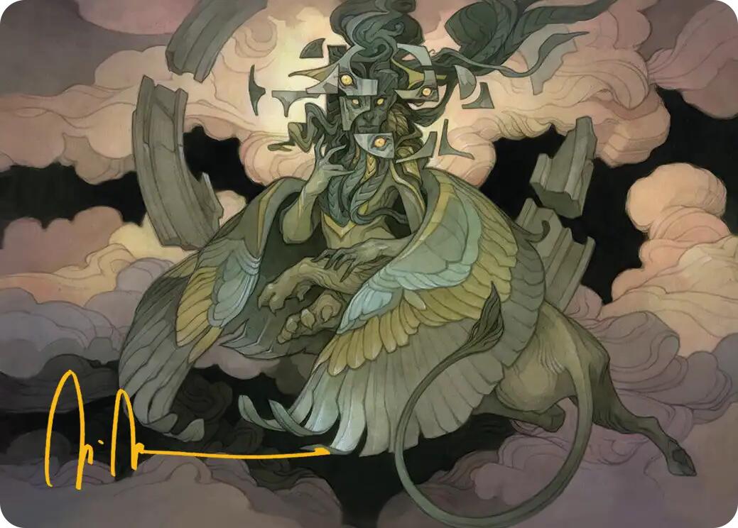Sphinx of False Conclusions Art Card (Gold-Stamped Signature) [Reality Fracture Art Series] | Gamers Paradise