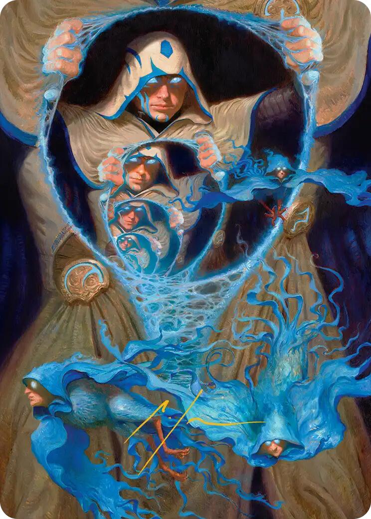 The Theorist, Jace Beleren Art Card (Gold-Stamped Signature) [Reality Fracture Art Series] | Gamers Paradise