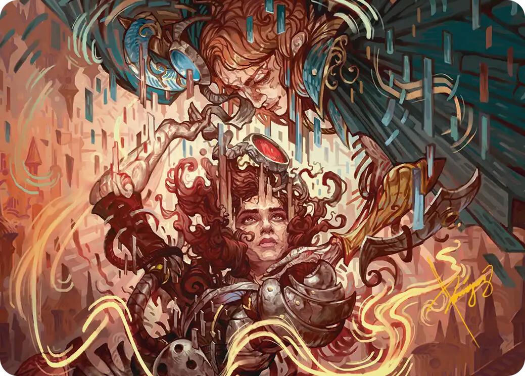 Identity Echo Art Card (Gold-Stamped Signature) [Reality Fracture Art Series] | Gamers Paradise