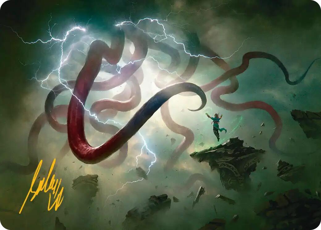 Omnipresence Art Card (Gold-Stamped Signature) [Reality Fracture Art Series] | Gamers Paradise