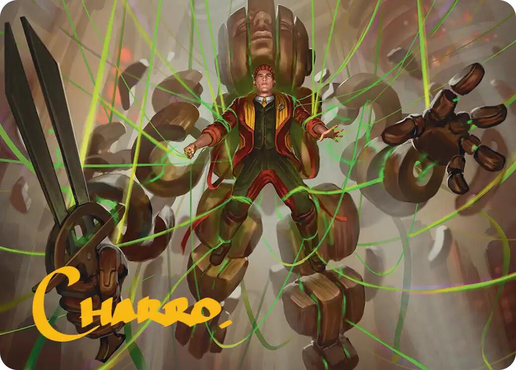 Tethermage's Advantage Art Card (Gold-Stamped Signature) [Reality Fracture Art Series] | Gamers Paradise