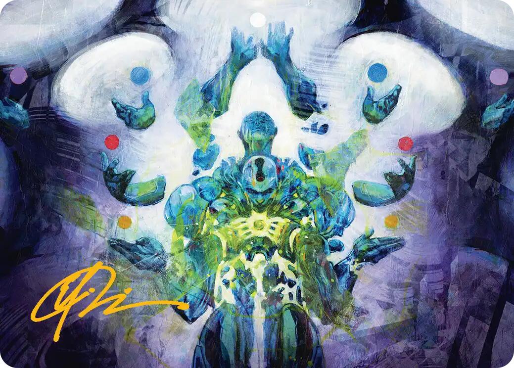 Avatar of Burgeoning Echoes Art Card (Gold-Stamped Signature) [Reality Fracture Art Series] | Gamers Paradise