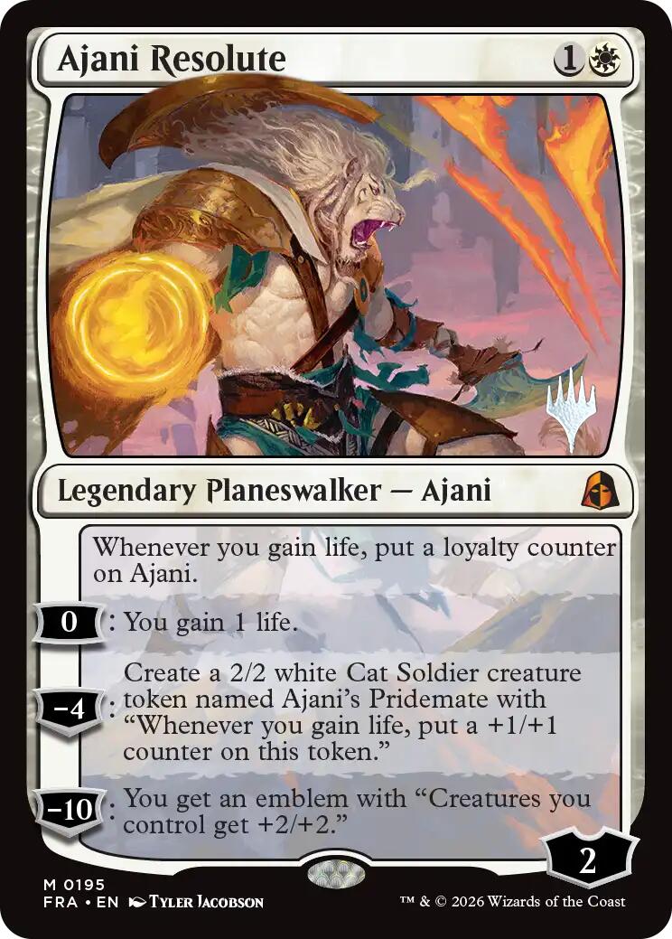 Ajani Resolute [Reality Fracture Promos] | Gamers Paradise