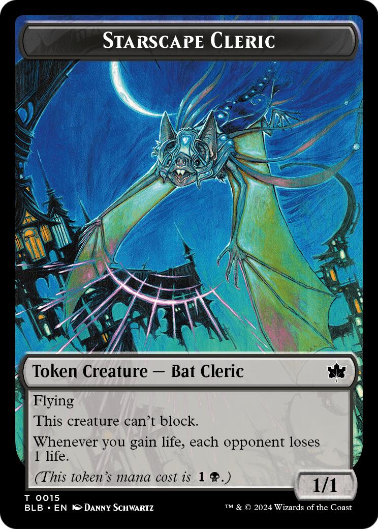 Starscape Cleric // Treasure Double-Sided Token [Secrets of Strixhaven Tokens] | Gamers Paradise