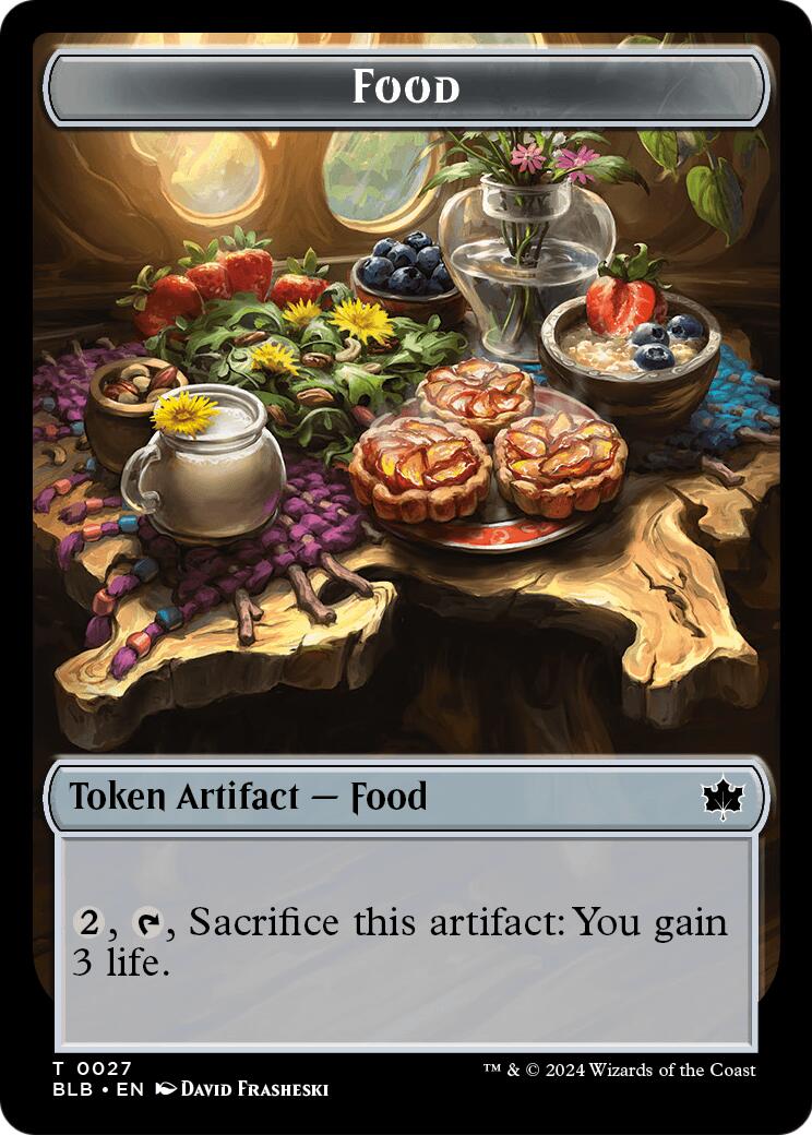 Food // Clue Token Double-Sided Token [Secrets of Strixhaven Tokens] | Gamers Paradise
