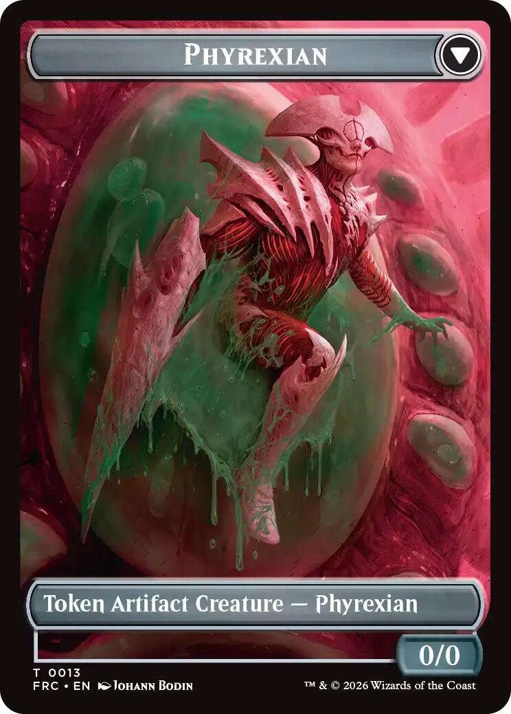 Phyrexian // Incubator Double-Sided Token [Reality Fracture Commander Tokens] | Gamers Paradise