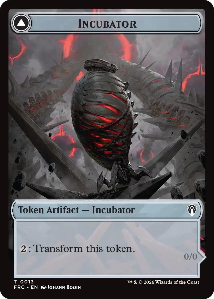 Phyrexian // Incubator Double-Sided Token [Reality Fracture Commander Tokens] | Gamers Paradise