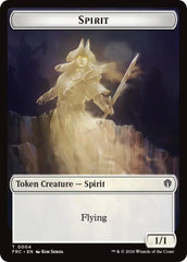 Spirit // Jace Double-Sided Token [Reality Fracture Commander Tokens] | Gamers Paradise