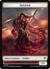 Soldier // Map Double-Sided Token [Reality Fracture Commander Tokens] | Gamers Paradise