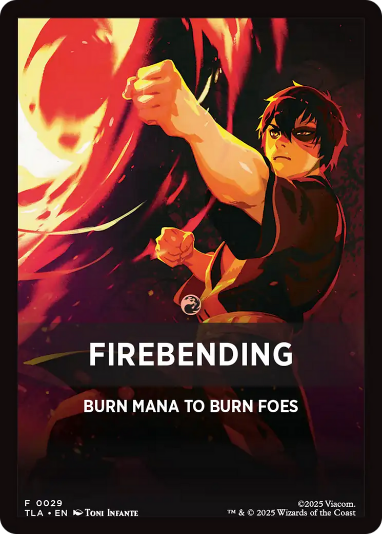 Firebending Theme Card (0029) [Avatar: The Last Airbender Tokens] | Gamers Paradise
