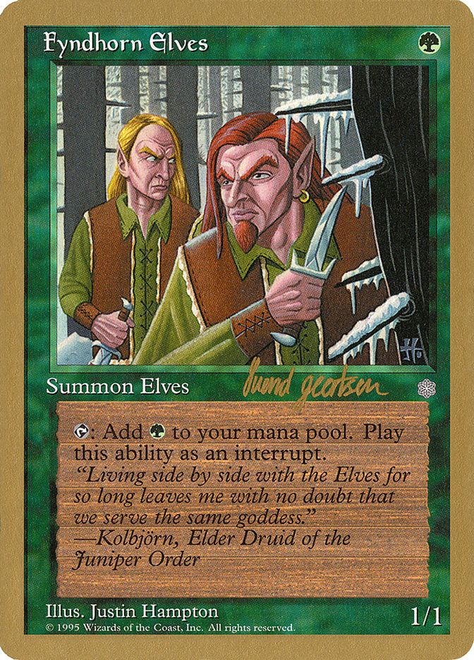 Fyndhorn Elves (Svend Geertsen) [World Championship Decks 1997] | Gamers Paradise
