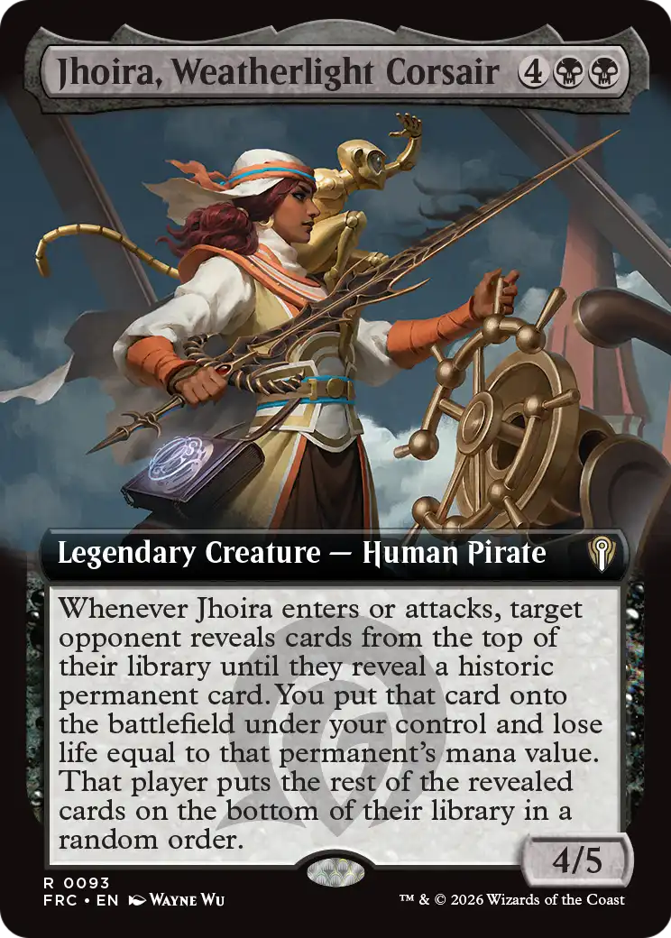 Jhoira, Weatherlight Corsair (Extended Art) [Reality Fracture Commander] | Gamers Paradise