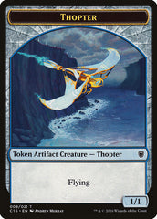 Daretti, Scrap Savant Emblem // Thopter Double-Sided Token [Commander 2016 Tokens] | Gamers Paradise