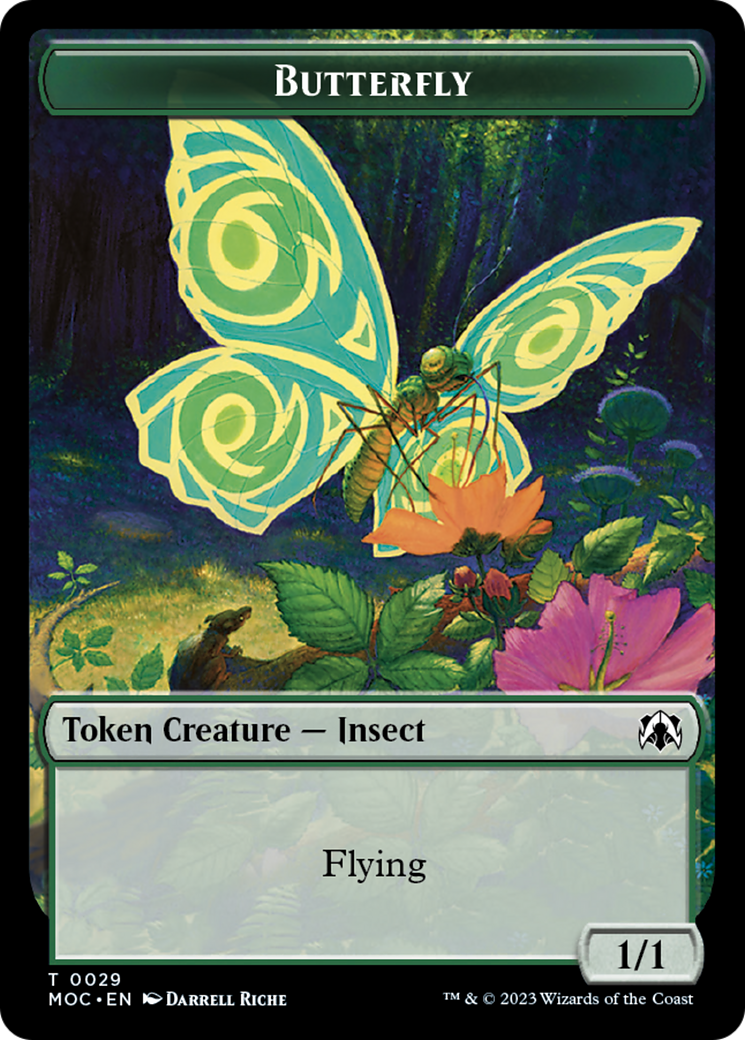 Butterfly // City's Blessing Double-Sided Token [March of the Machine Commander Tokens] | Gamers Paradise