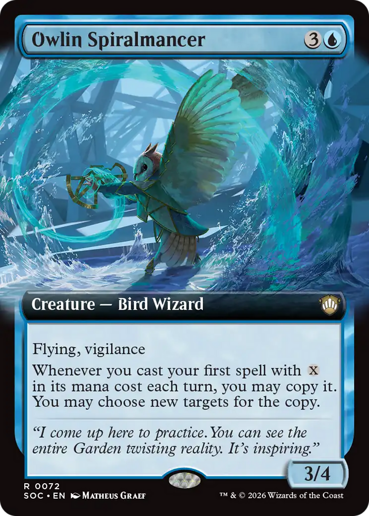 Owlin Spiralmancer (Extended Art) [Secrets of Strixhaven Commander] | Gamers Paradise
