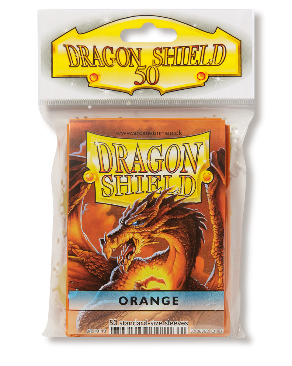 Dragon Shield: Standard 50ct Sleeves - Orange (Classic) | Gamers Paradise