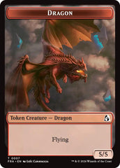 Dragon // Treasure Double-Sided Token [Reality Fracture Tokens] | Gamers Paradise