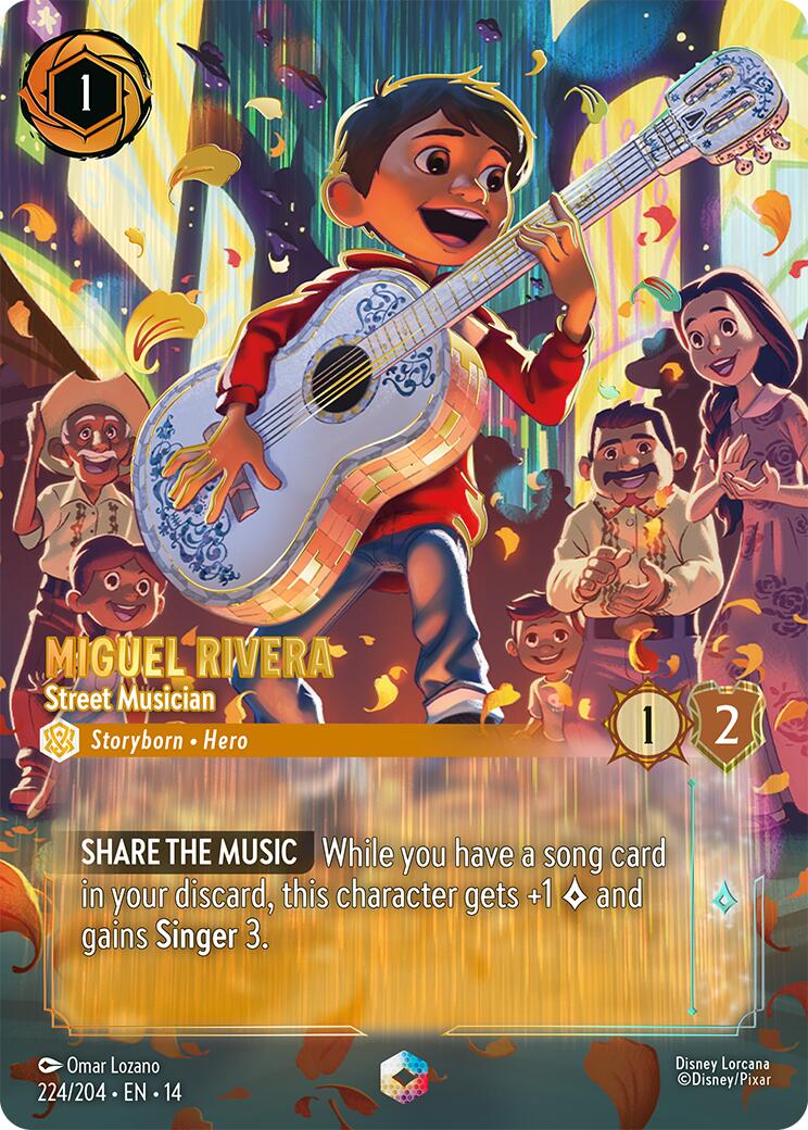 Miguel Rivera - Street Musician (Enchanted) (224/204) [Hyperia City] | Gamers Paradise