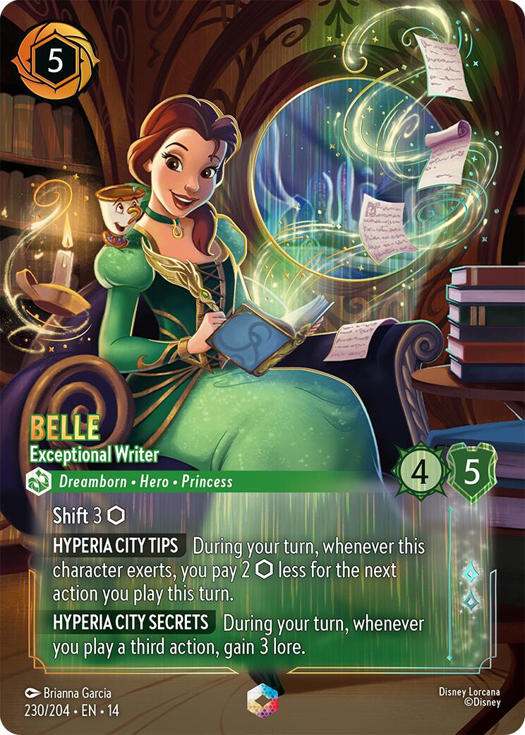Belle - Exceptional Writer (Enchanted) (230/204) [Hyperia City] | Gamers Paradise