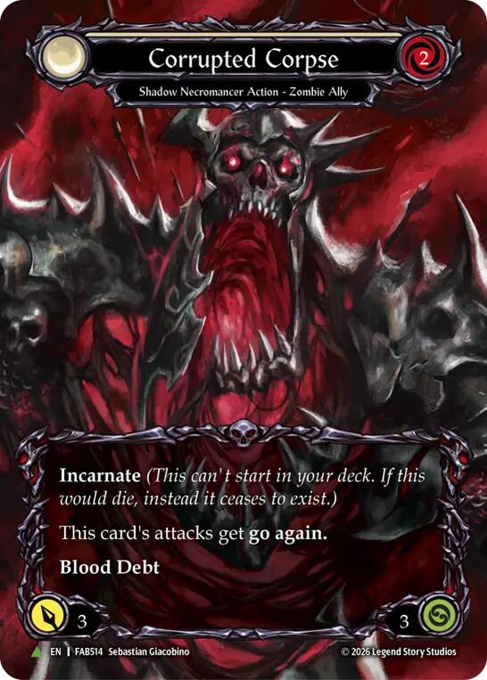 Corrupted Corpse (B) (Marvel) [FAB514] (Promo)  Cold Foil | Gamers Paradise