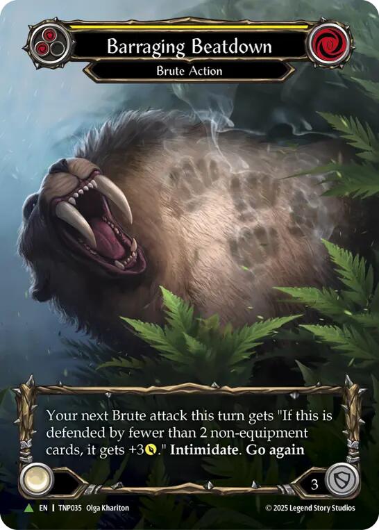 Barraging Beatdown (Marvel) [TNP035] (Promo)  Cold Foil | Gamers Paradise