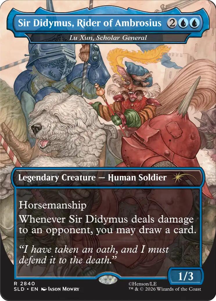 Sir Didymus, Rider of Ambrosius - Lu Xun, Scholar General [Secret Lair Drop Series] | Gamers Paradise