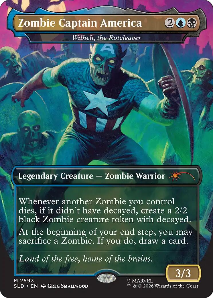 Zombie Captain America - Wilhelt, the Rotcleaver [Secret Lair Drop Series] | Gamers Paradise