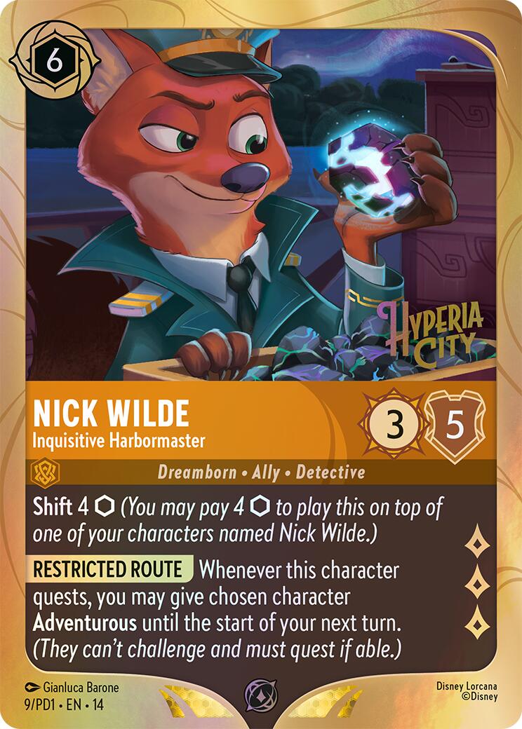 Nick Wilde - Inquisitive Harbormaster (9) [Promo Cards] | Gamers Paradise